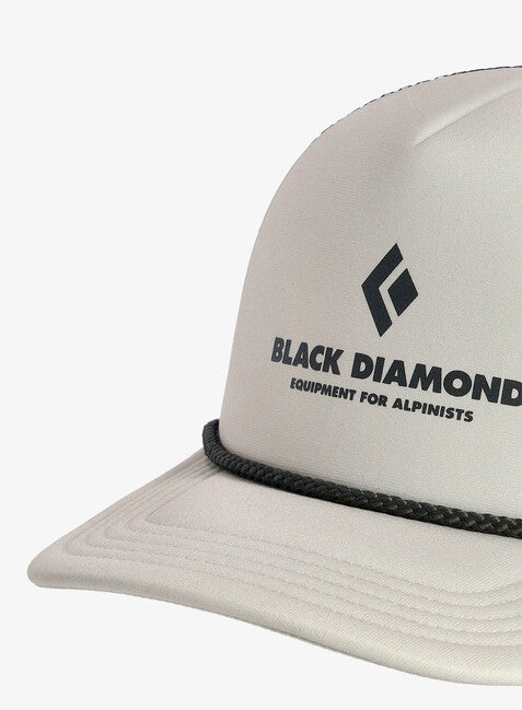 Black Diamond Flat Bill Trucker Cap, Indigo-White
