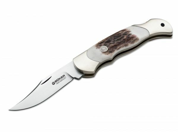 BÖKER Manufaktur Solingen Pfadfinder-Hirschtaschenmesser 5,7 cm, geweih