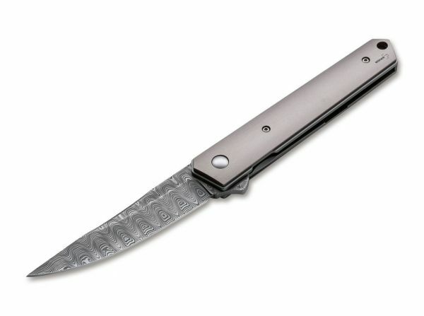 BÖKER Plus Kwaiken Flipper taschenmesser 9 cm, damast, titan