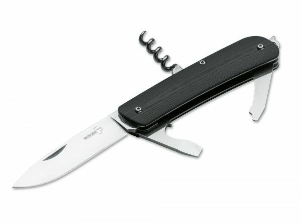 BÖKER Plus Tech Tool City 2 taschen-multifunktionsmesser 7,1 cm, schwarz, g10