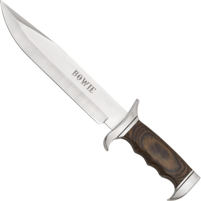 Bowie Bowiemesser mit Holzgriff und Lederscheide