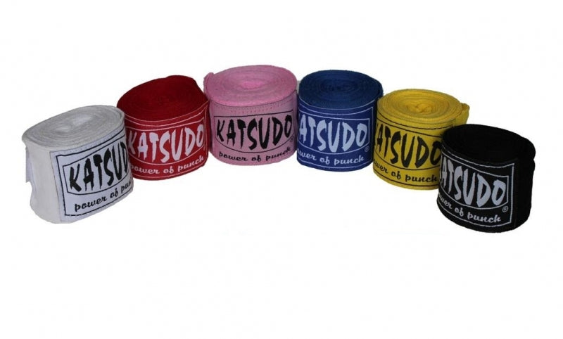 Katsudo Path Elastische Boxbandagen, weiß