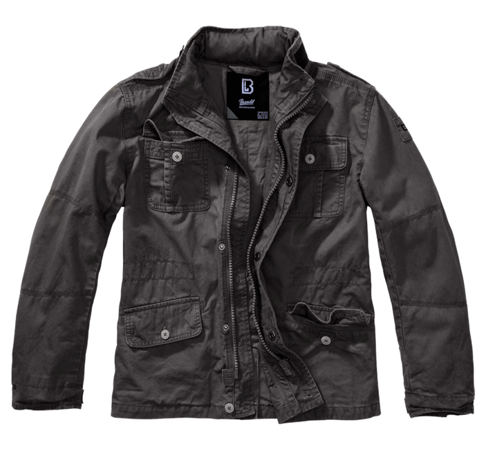 Brandit Jacke Britannia Kinder- prechodna, schwarz