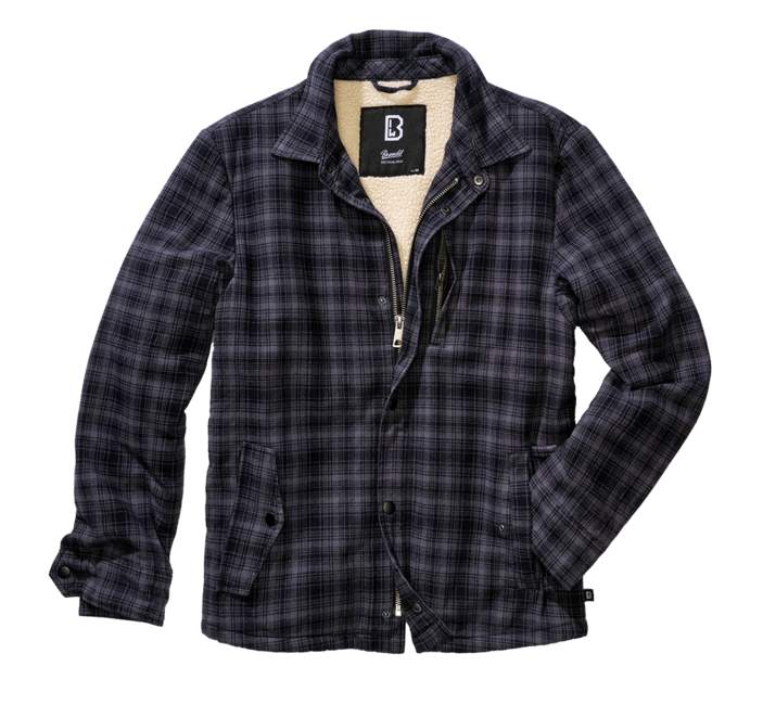 Brandit Classic Sherpa Jacke, anthra-schwarz