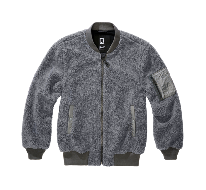 Brandit MA1 Sherpa Jacke, anthrazit
