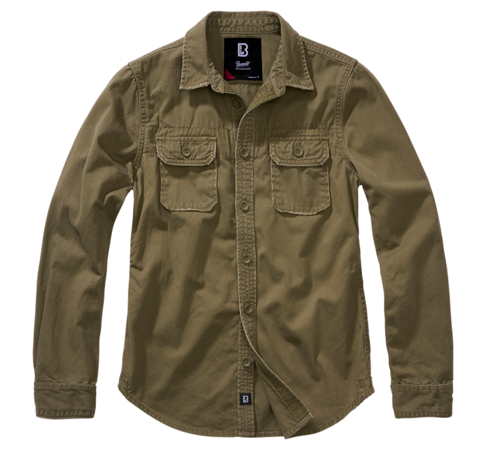 Brandit Vintage damen langarmhemd, olive