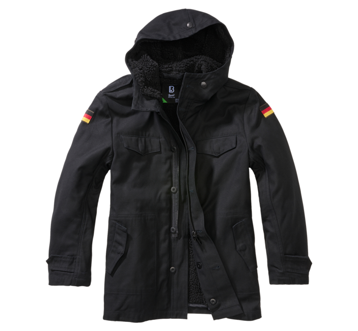 Brandit BW Parka für kinder, schwarz