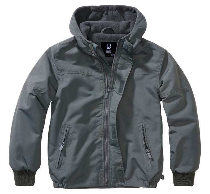 Brandit kinder Frontzip Windbreaker Jacke, anthrazit