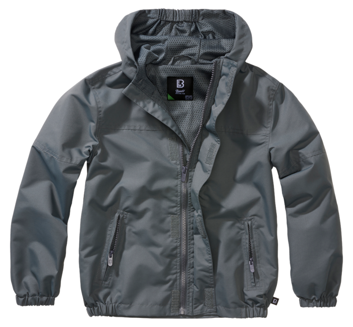 Brandit Kids Summer Frontzip Windbreaker jacke, anthrazit