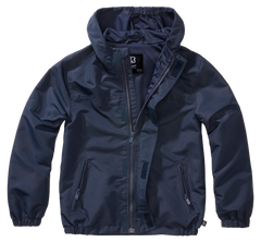 Brandit Summer Frontzip Windbreaker Kinderjacke, marineblau