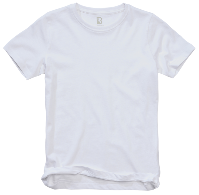 Brandit Kinder-T-Shirt mit kurzen Ärmeln, weiß