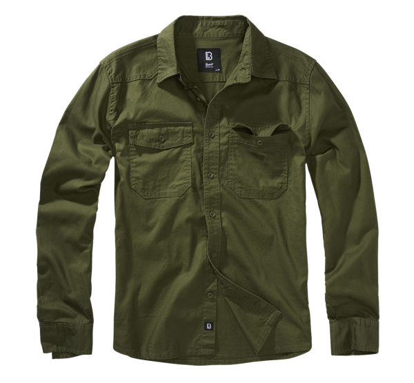 Brandit Flanellshirt hemd, oliv