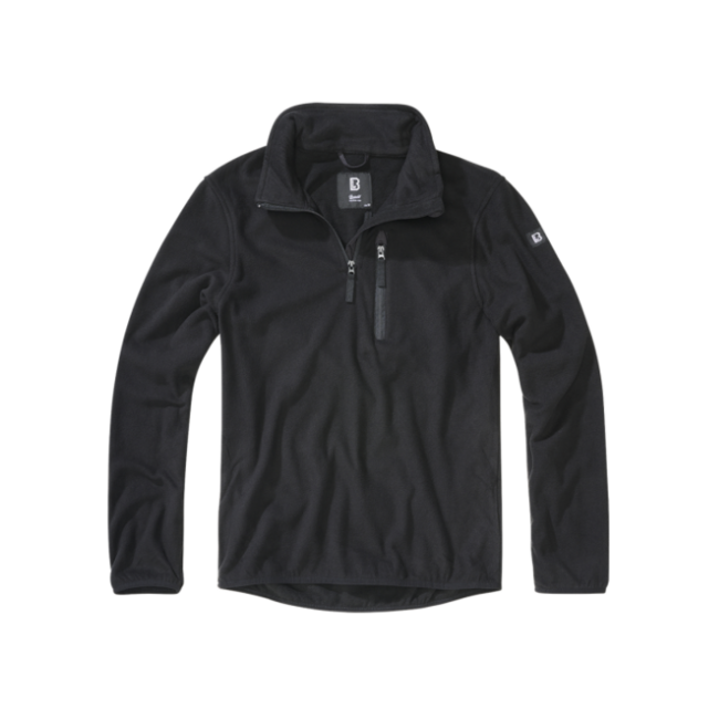 Brandit Troyer Fleece-Jacke, schwarz