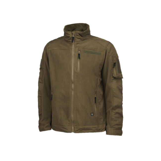 Brandit Fleece-Jacke Ripstop, oliv