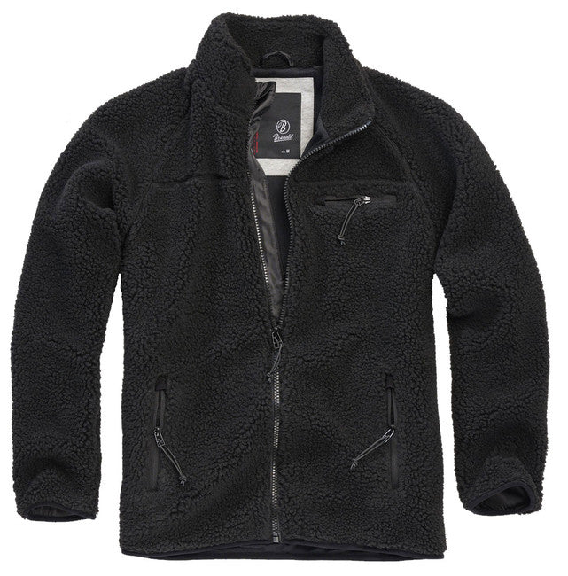 Brandit Teddyfleece fleecejacke, schwarz