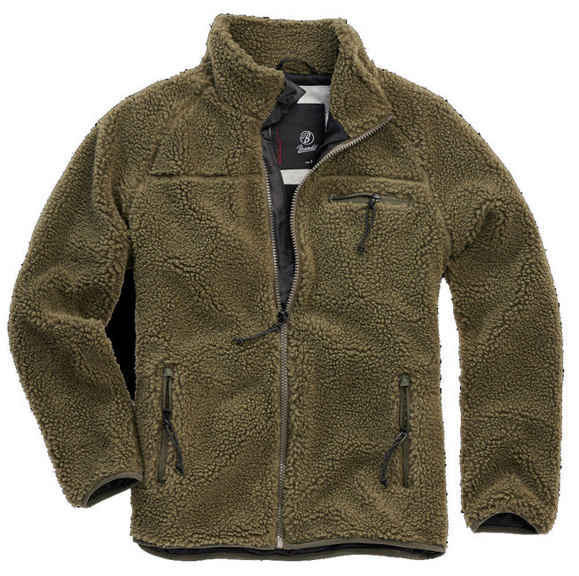 Brandit Teddyfleece fleecejacke, oliv