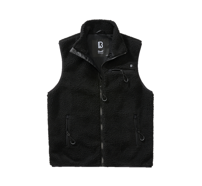 Brandit Teddyfleece Fleeceweste, schwarz
