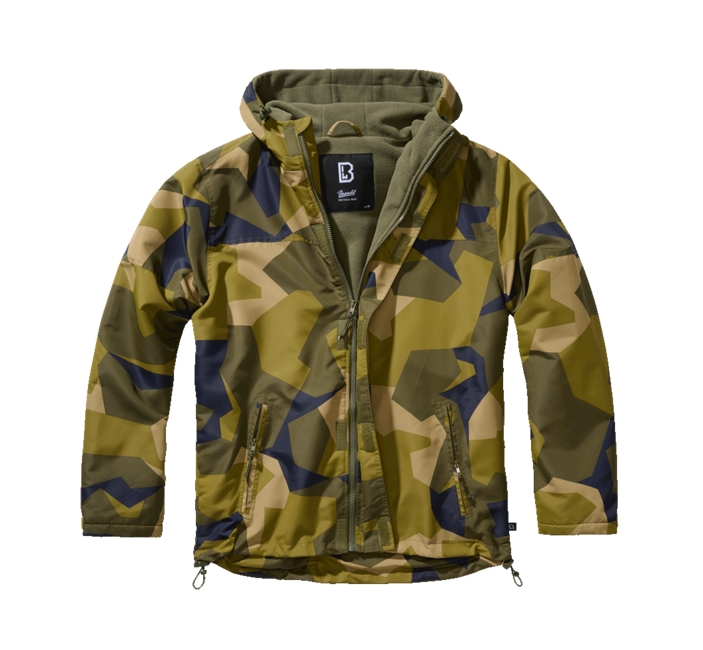 Brandit Frontzip Windbreaker jacke, schwedisch camo