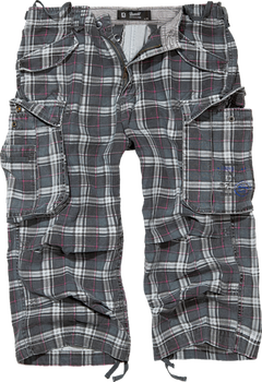 Brandit Industry Vintage 3/4-Shorts, dunkelgrau/purple
