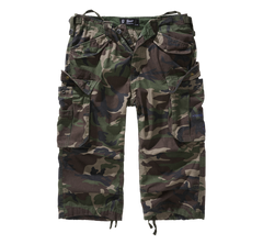 Brandit Industry Vintage 3/4 Shorts, Woodland