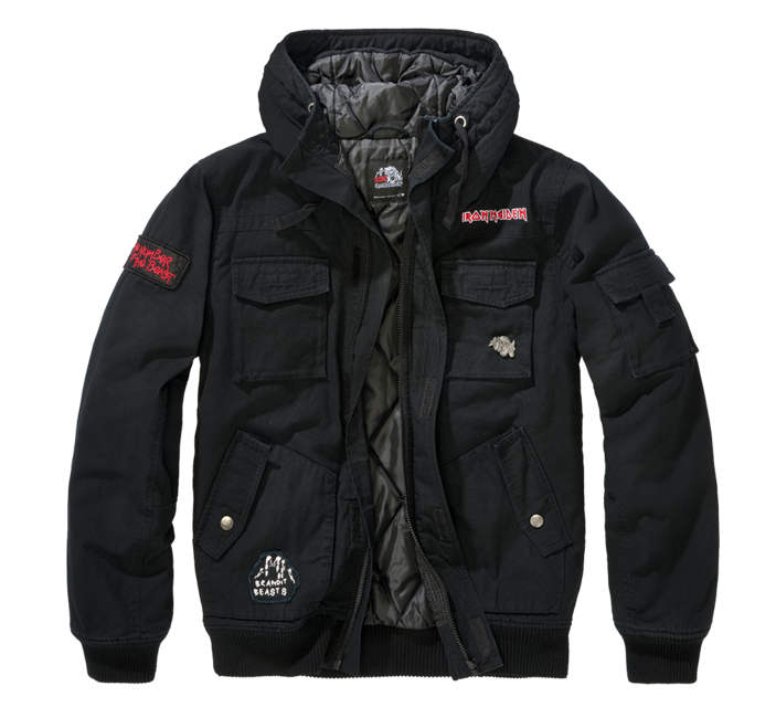 Brandit Iron Maiden Bronx Jacke, schwarz
