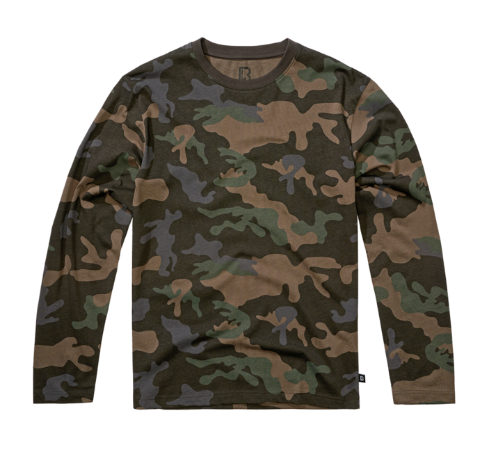 Brandit Premium langarm-T-shirt, dunkles tarnmuster