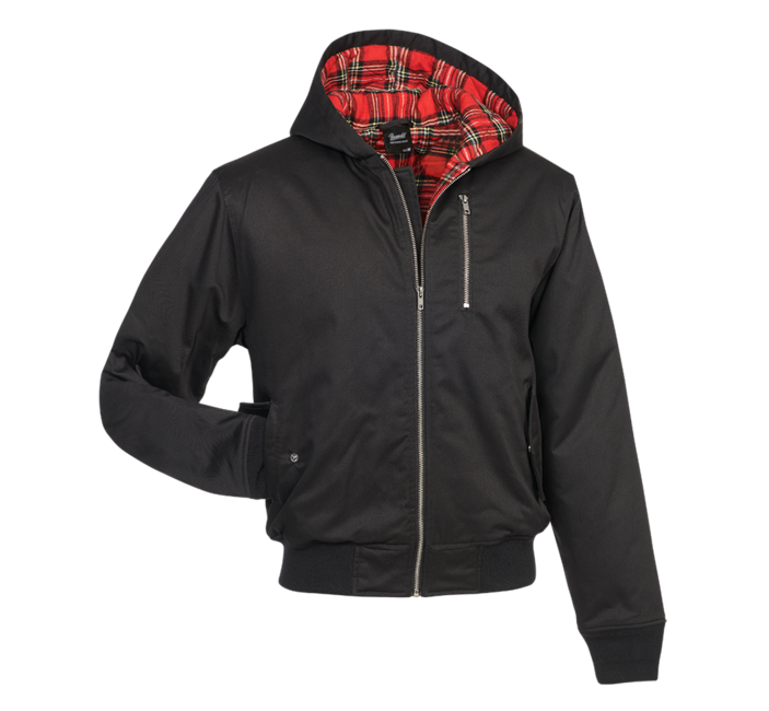 Brandit Lord Canterbury Winterjacke mit Kapuze, schwarz