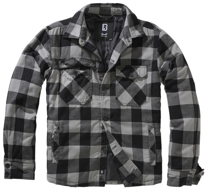 Brandit Lumber Jacke, schwarz+charcoal
