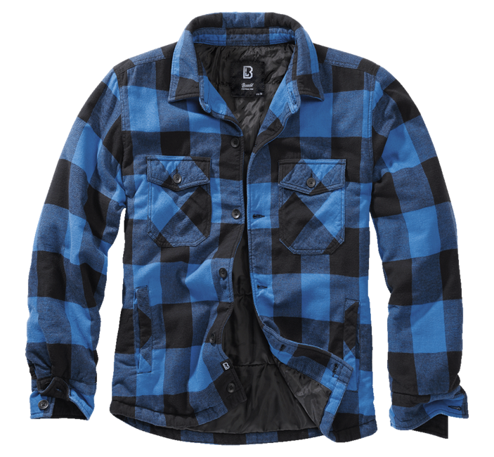 Brandit Lumber Jacke, schwarz+blau