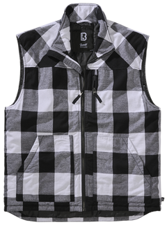 Brandit Lumber Vest, White/Black