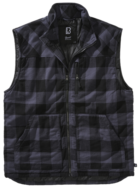 Brandit Lumber-Weste, schwarz/grau