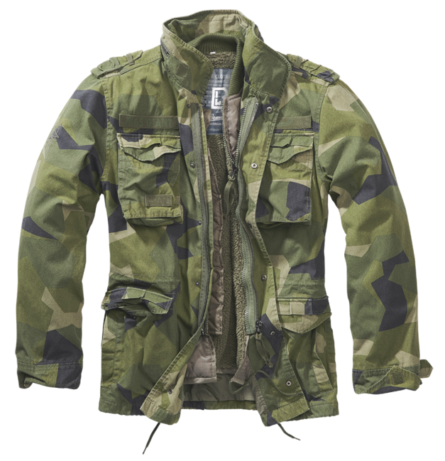 Brandit M65 Giant Winterjacke, schwedisches Tarnmuster M90