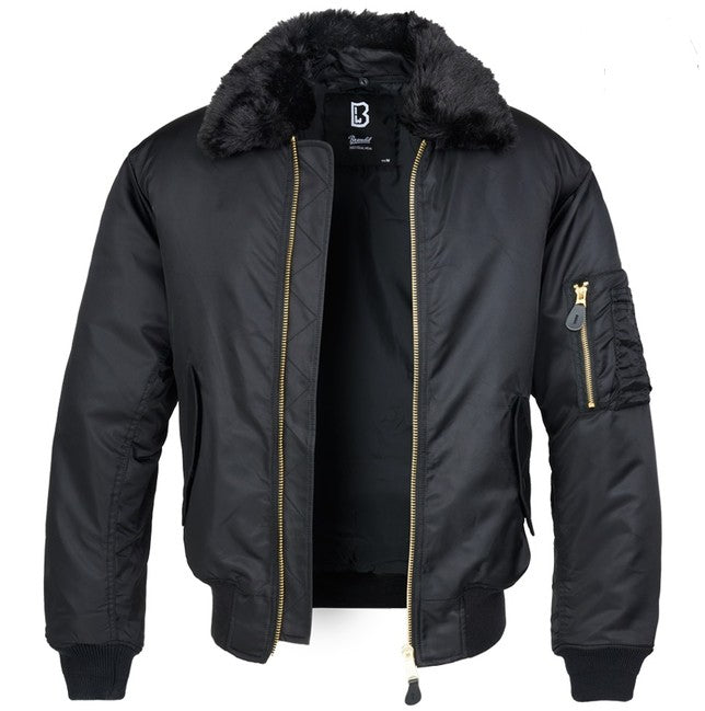 Brandit MA2 Bomber-Jacke, schwarz
