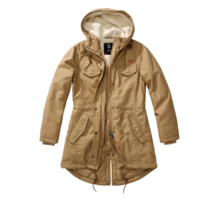 Brandit Marsh Lake parka damen winterjacke mit kapuze, khaki