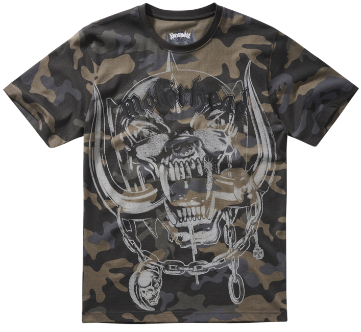 Brandit Motörhead T-shirt Warpig Druck, darkcamo