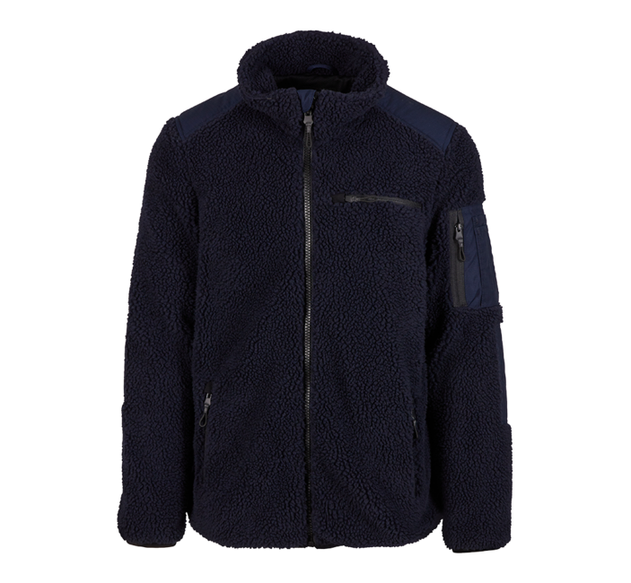 Brandit Ramble herren fleecejacke teddyfleece, marineblau