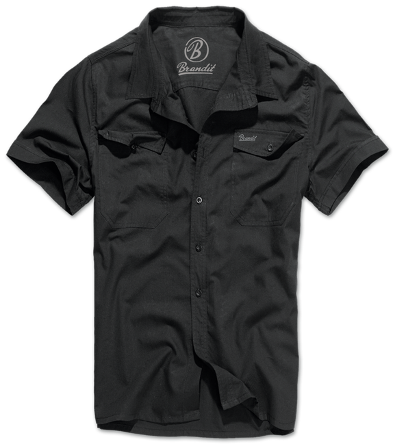 Brandit Roadstar Hemd Kurzarm, schwarz
