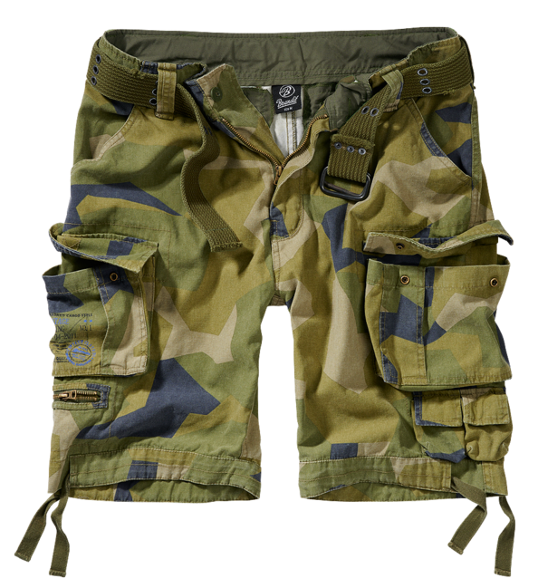 Brandit Savage Vintage Shorts, Swedisch camo
