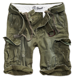 Brandit Shell Valley Heavy Vintage Shorts, oliv