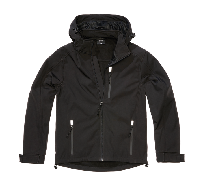Brandit Hurricane softshelljacke, schwarz