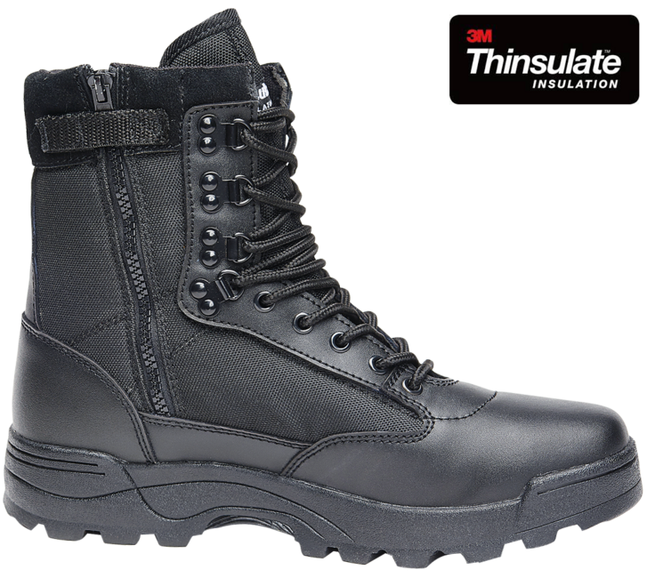 Brandit Einsatzstiefel mit Reißverschluss, schwarz