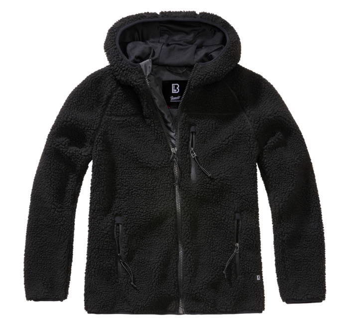 Brandit Teddy damen-Fleecejacke, schwarz