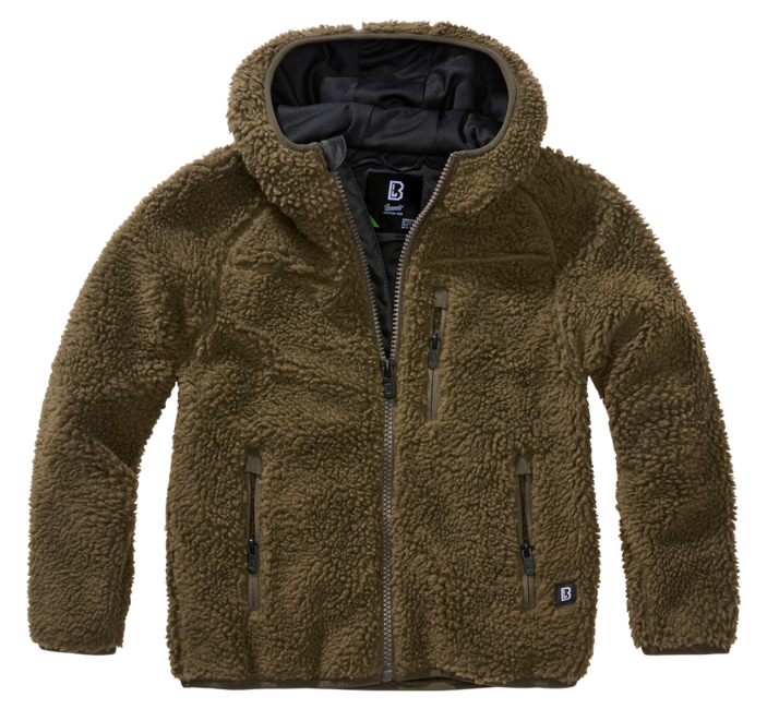 Brandit Jacke Teddy flisova Kinder-, oliv