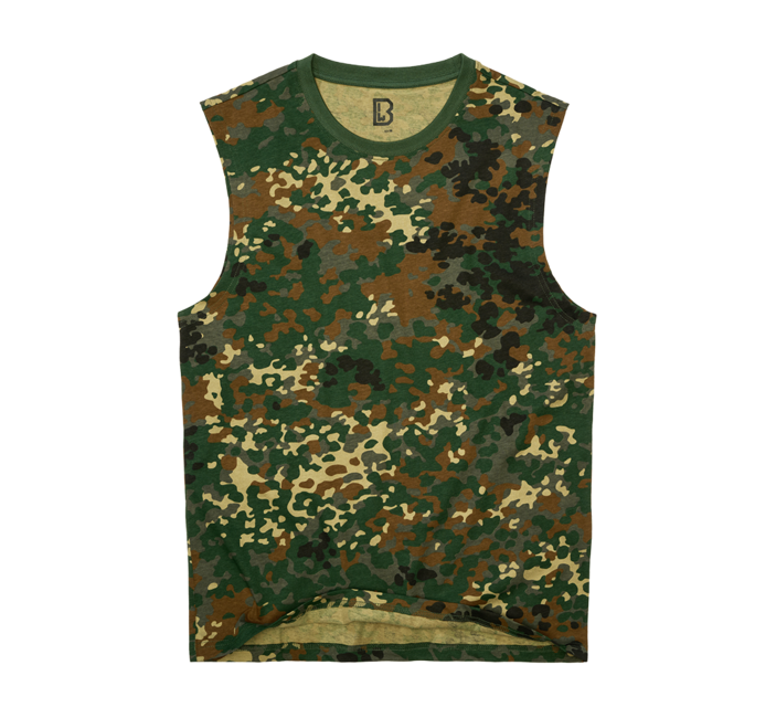 Brandit Ärmelloses T-shirt, Flecktarn