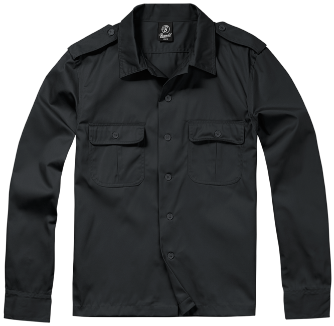 Brandit US langarmshirt, schwarz