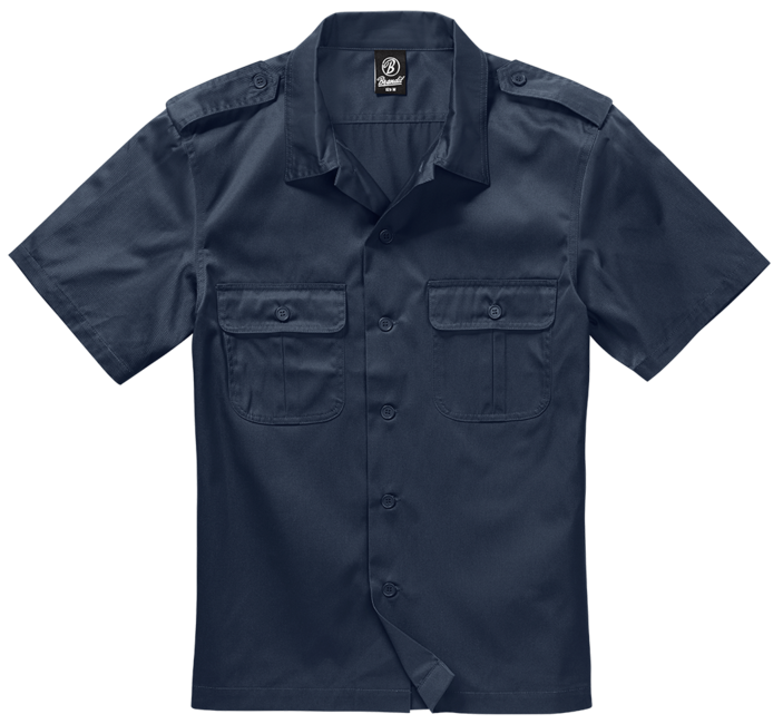 Brandit US-Hemd mit kurzen Ärmeln, navy