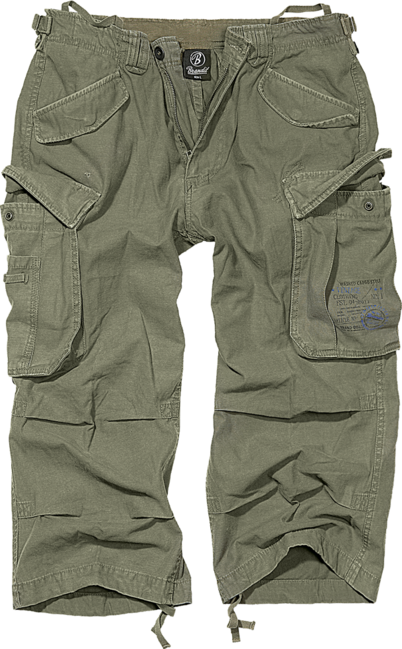 Brandit Vintage Industry 3/4 shorts, oliv