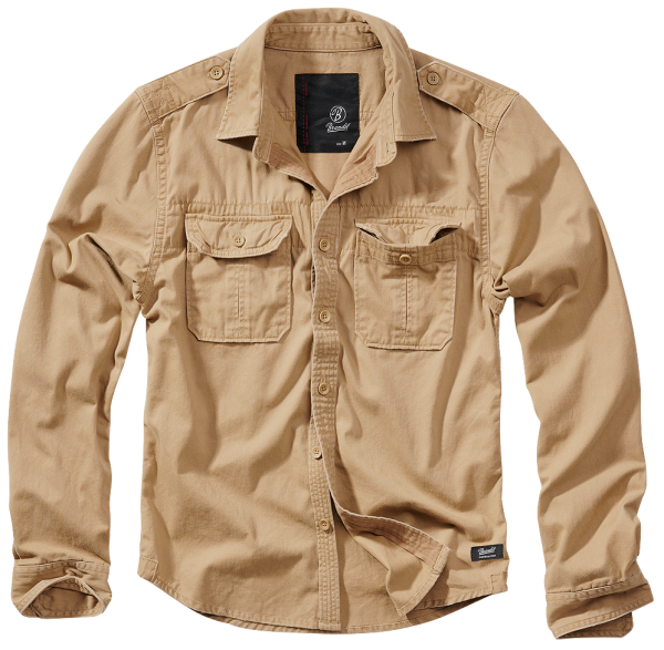 Brandit Vintage herrenhemd, khaki