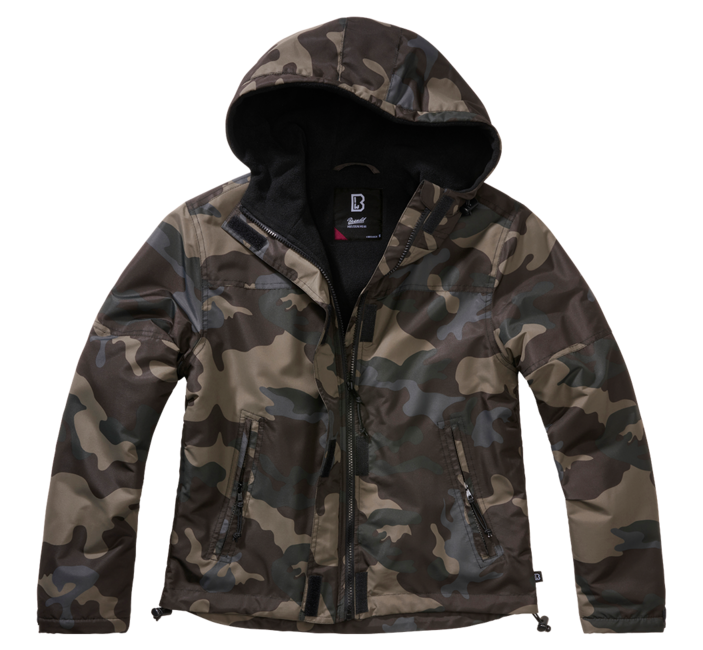 Brandit Windbreaker Frontzip damen Jacke, darkcamo