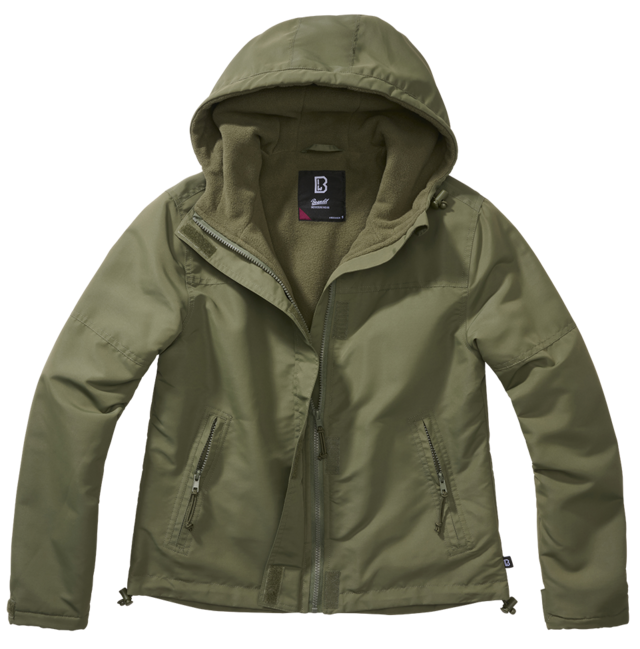 Brandit Windbreaker Frontzip- damen jacke, oliv